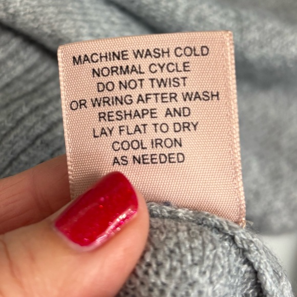 Philosophy Elegant Gray Knit Sweater Mock Neck Cozy 2X NWT - Picture 6 of 8